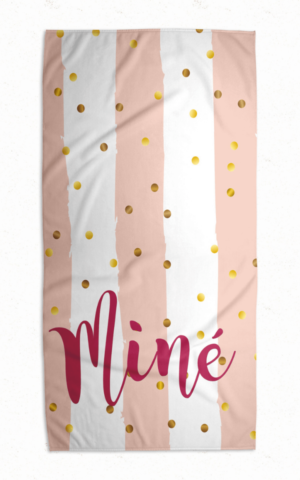Golden Confetti Swimming Towel