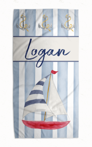 Sail Away Swimming Towel