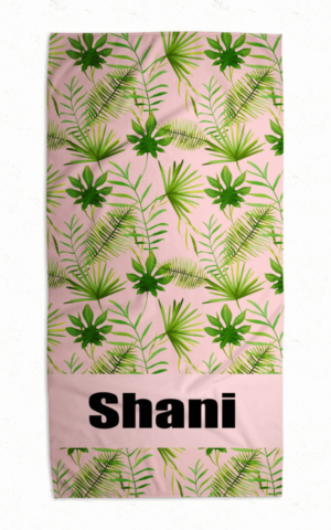 Tropical leaves Swimmin Towel