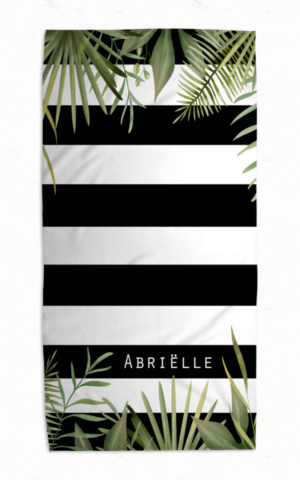 Tropical Stripe Swimming Towel