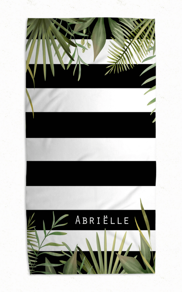 Tropical Stripe Swimming Towel
